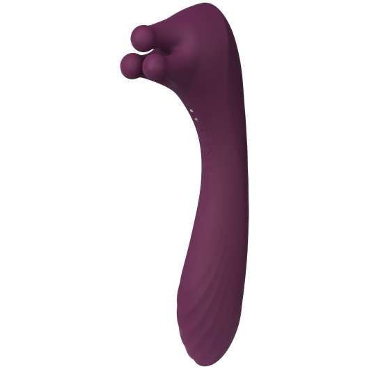 Amaysin Dildo och Klitoris Teaser Vibrator - Purple