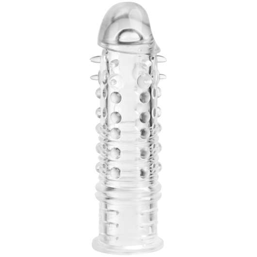 baseks Clear Stimulerande Penis Extender Sleeve - Clear