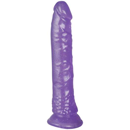Baseks Lila Glitter Dildo 20,5 cm - Purple