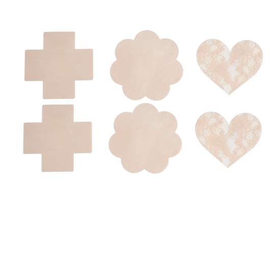 baseks Nipple Cover Stickers 3 st par - Nude
