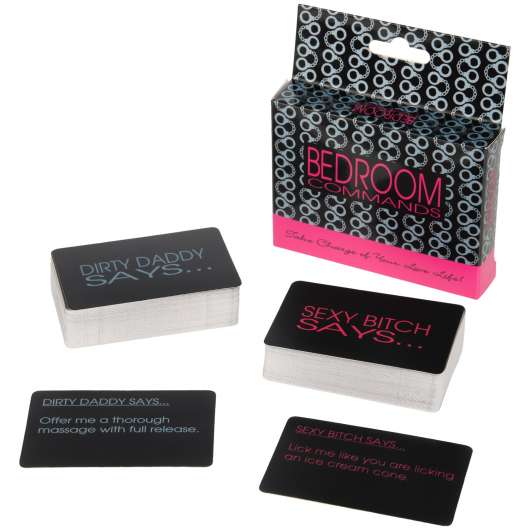 Bedroom Commands Sexspelkort - Black