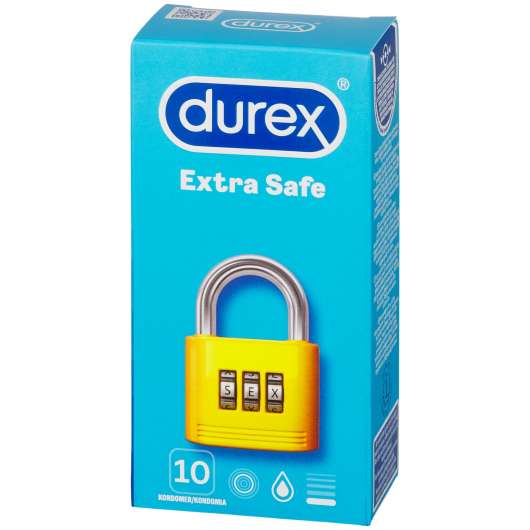 Durex Extra Safe Kondomer 10 st - Clear