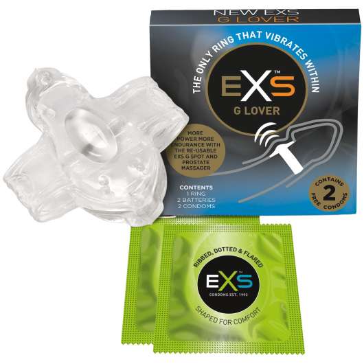 EXS G-Lover Penisring med Kondomer 2 st - Clear