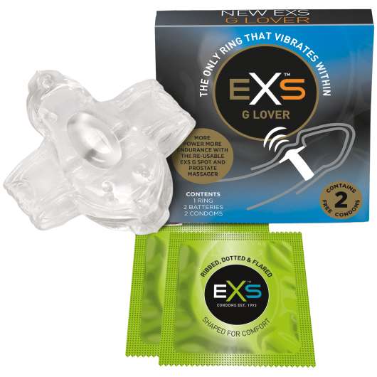 EXS G-Lover Penisring med Kondomer 2 st