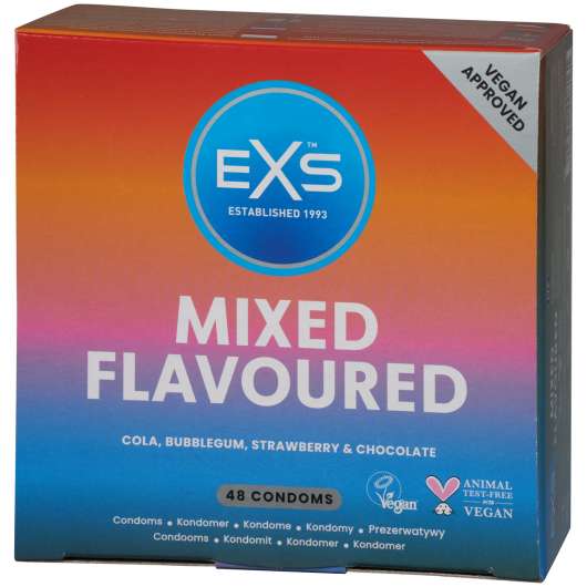 EXS Mixed Flavoured Kondomer 48 st - Klar