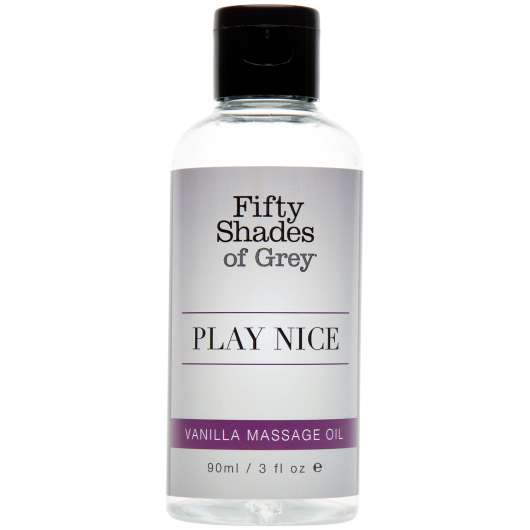 Fifty Shades of Grey Play Fin Vaniljmassageolja 90 ml - Klar