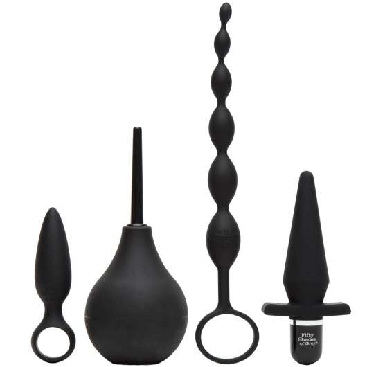 Fifty Shades of Grey Pleasure Overload Anal Starter Set - Black