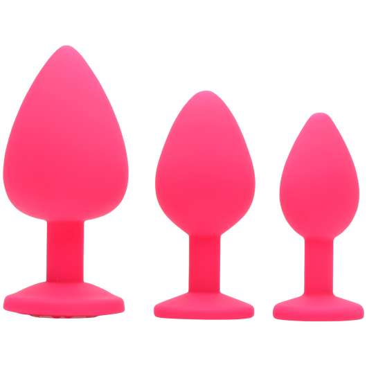 Frisky Pink Pleasure Analplugg Set - Rosa
