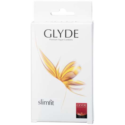 Glyde Slimfit Veganska Kondomer 10 st - Clear