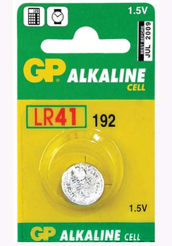 GP Alkaline Cell LR41 - 1 pack