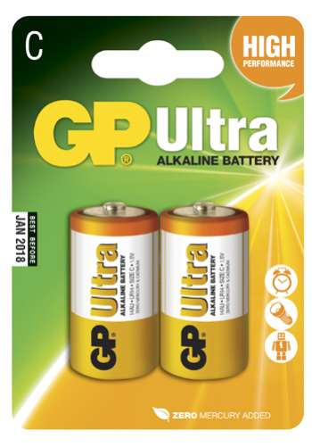GP Ultra Alkaline C - 2 pack