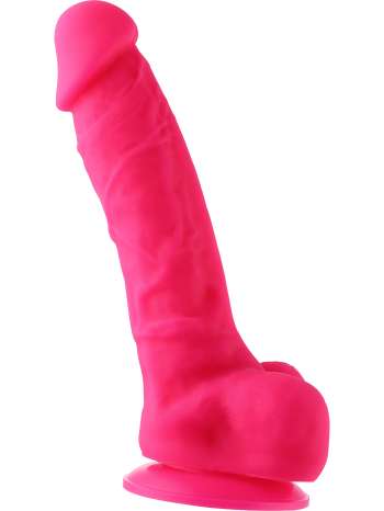 Hismith: KlicLok Silicone Dildo, 21 cm, rosa