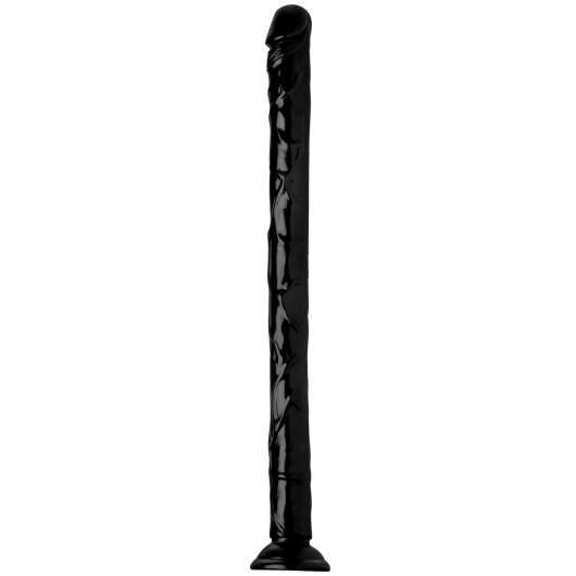 Hosed Lång Dildo med Sugpropp 50 cm - Black