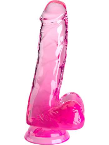 King Cock Clear: Dildo with Balls