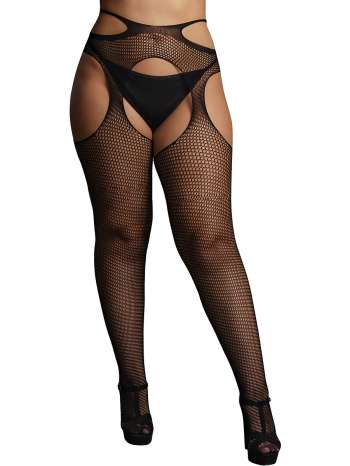 Le Désir: Suspender Pantyhose with Strappy Waist