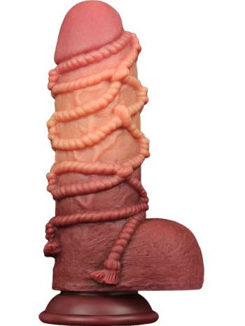 LoveToy: Dual-layered Silicone Cock with Rope
