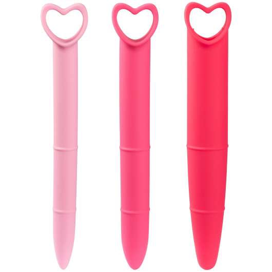 Mae B. Intimate Health Silikon Vaginal Dilator Set 3 st - Pink