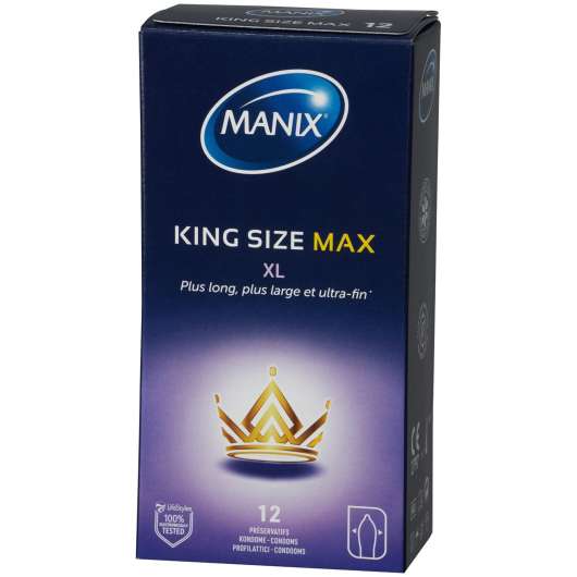 Manix King Size Max XL Kondomer 12 st - Clear