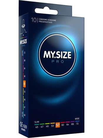 My.Size Pro: Kondomer 57mm, 10-pack