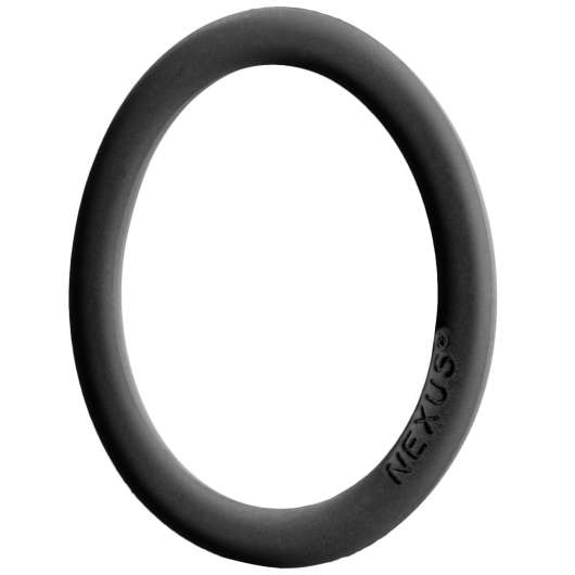 Nexus Enduro Elastisk Silikon Penisring - Black
