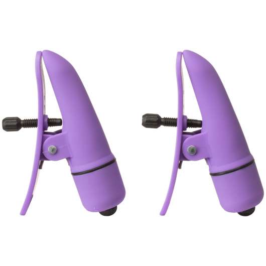 Nipplettes Bröstklämmor med Vibrator Lila - Purple