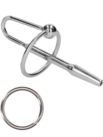 Ouch!: Urethral Sounding, Steel Plug with Ring, 8 mm