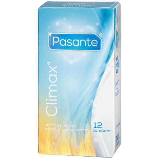 Pasante Climax Warming & Cooling Kondomer 12-pack - Clear