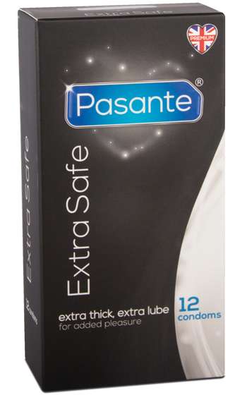 Pasante - Extra Safe 12 st -Kondomer