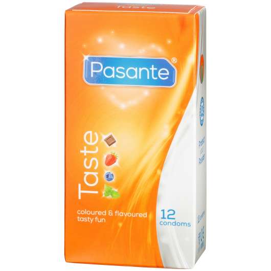 Pasante Taste Mixed Flavours Kondomer 12-pack - Clear
