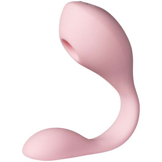 Puissante Coco Pink Couples G-punkts och Sugvibrator - Pink