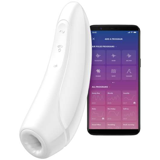 Satisfyer Curvy 1+ App-Styret Klitoris Stimulator-White