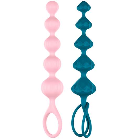 Satisfyer Love Beads Analkulor 2 st - Mixed colours