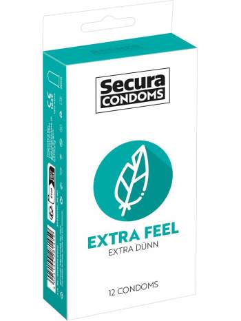Secura: Extra Feel, Kondomer, 12-pack