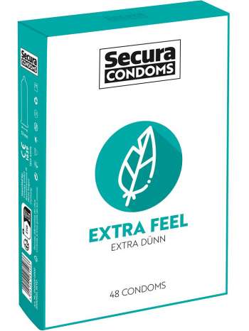 Secura: Extra Feel, Kondomer, 48-pack
