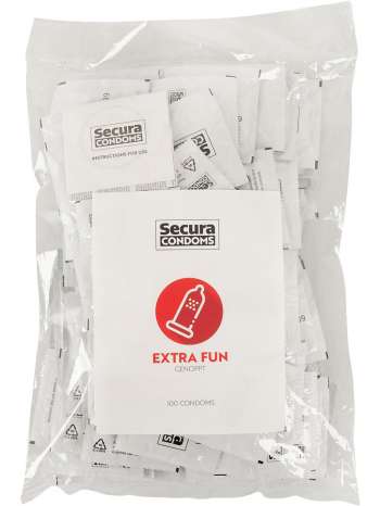 Secura: Extra Fun, Kondomer, 100-pack