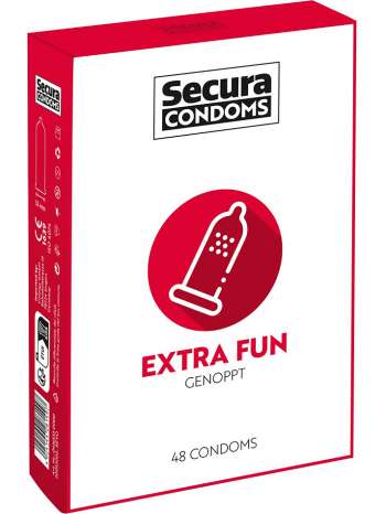 Secura: Extra Fun, Kondomer, 48-pack