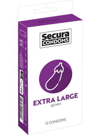 Secura: Extra Large, Kondomer, 12-pack