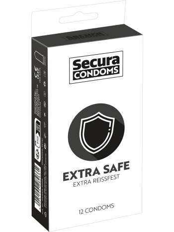 Secura: Extra Safe, Kondomer, 12-pack