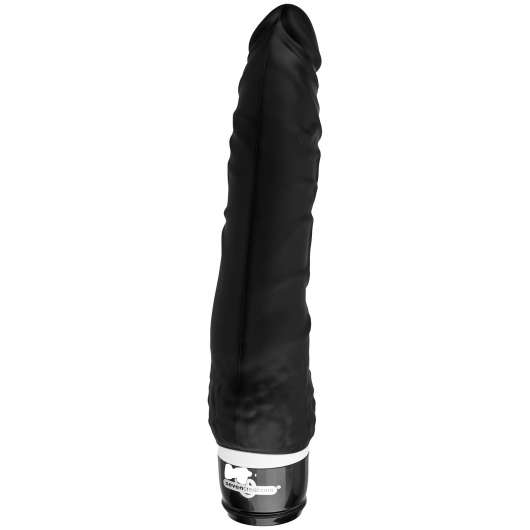 Sevencreations Klassisk Silikon Dildo Vibrator Stor - Black