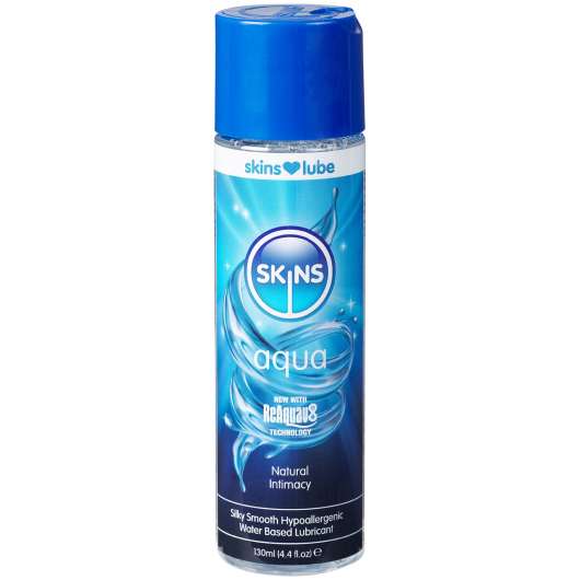 Skins Aqua Vattenbaserat Glidmedel 130 ml - Klar