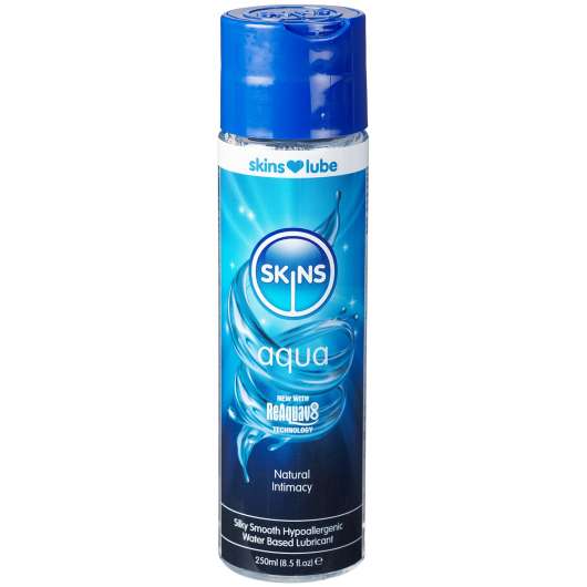 Skins Aqua Vattenbaserat Glidmedel 250 ml - Clear