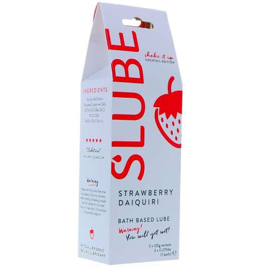 Slube Strawberry Daiquiri Vattenbaserad Badgel 250 g - Clear