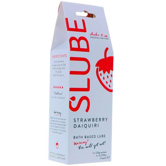 Slube Strawberry Daiquiri Vattenbaserad Badgel 250 g - Klar