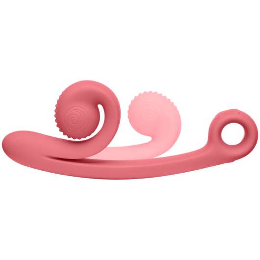 Snail Vibe Curve Uppladdningsbar Dual Stimulator - Pink