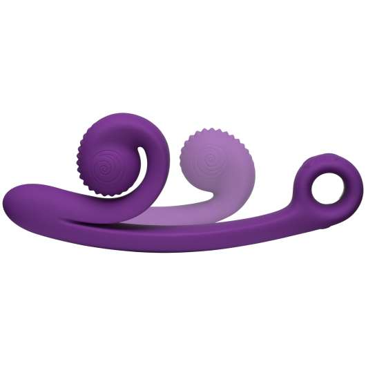 Snail Vibe Curve Uppladdningsbar Dual Stimulator - Purple