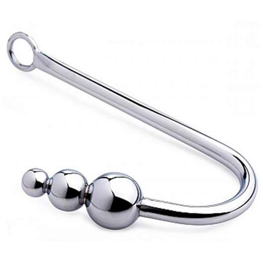 Steel Anal Hook with Beads