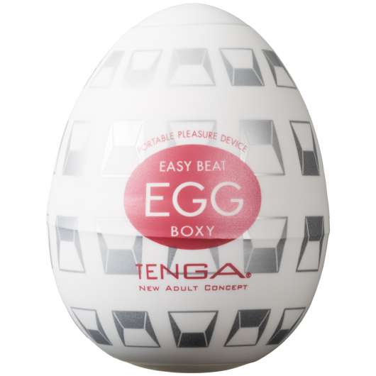 TENGA Egg Boxy Masturbator - White