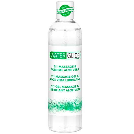 Waterglide Aloe Vera 2-i-1 Massagegel och Glidmedel 300 ml - Clear
