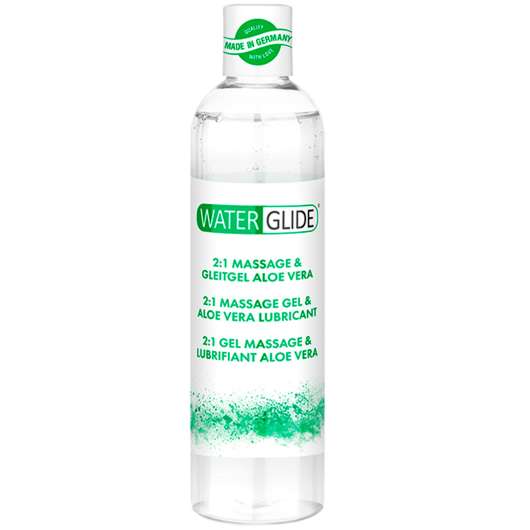 Waterglide Aloe Vera 2-i-1 Massagegel och Glidmedel 300 ml - Klar