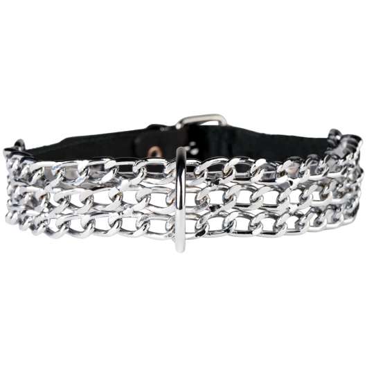Zado Adjustable Chain Halsband - Black - One Size